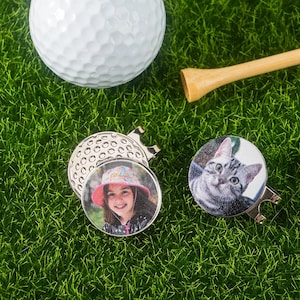 Custom Golf Ball Marker With Magnetic Hat Clip,  Golf Ball Marker, Golf Accessory, Golfer Gift For Golfer, Personalized Golf Gifts for Men