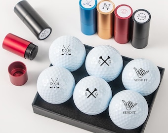 Monogramm Golfball Stempel, Geschenke für Golfer, personalisierte Golfball Stempel, benutzerdefinierte Golf Stempel, Golf Zubehör, Golfball Marker, Weihnachtsgeschenk