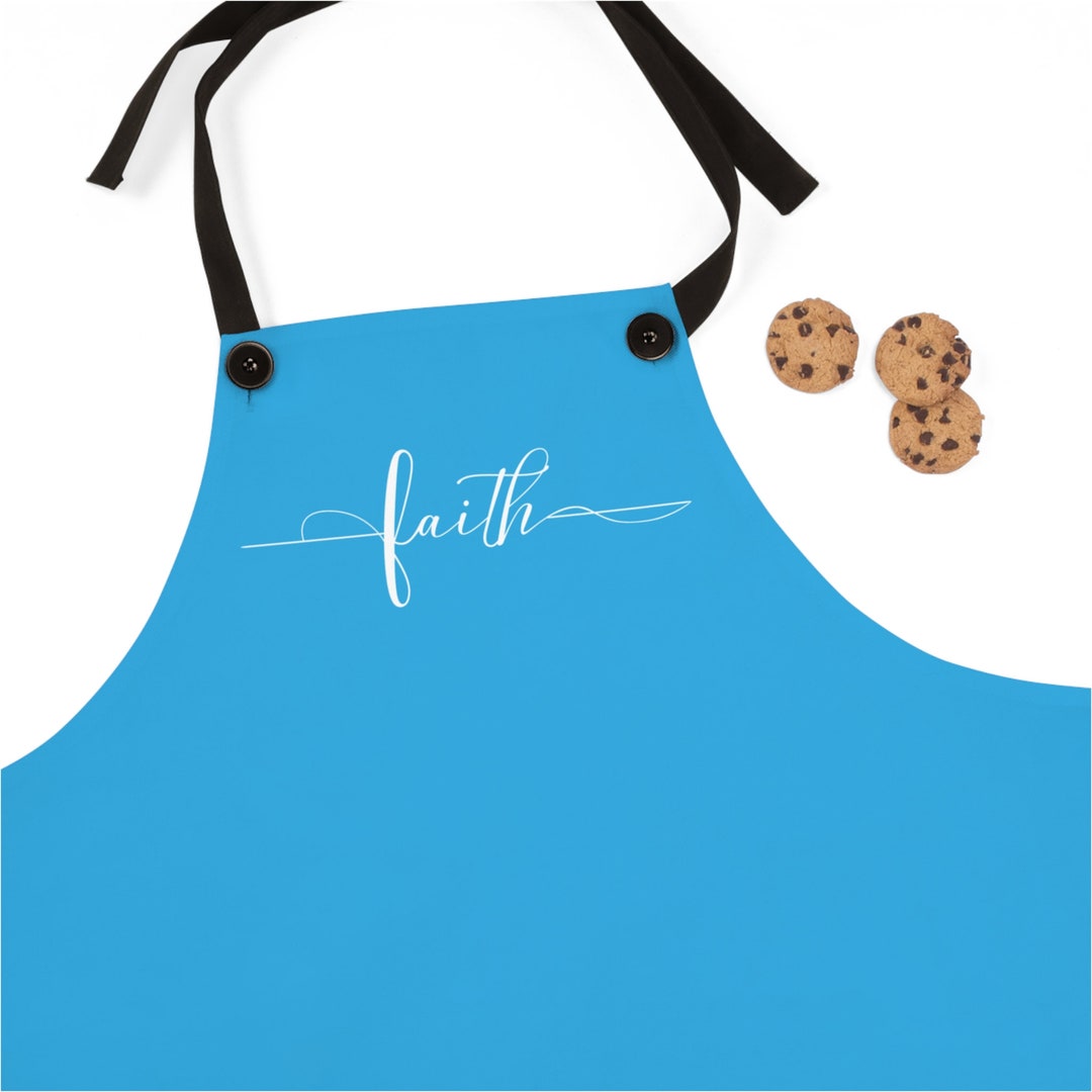 Faith Apron in Blue - Etsy