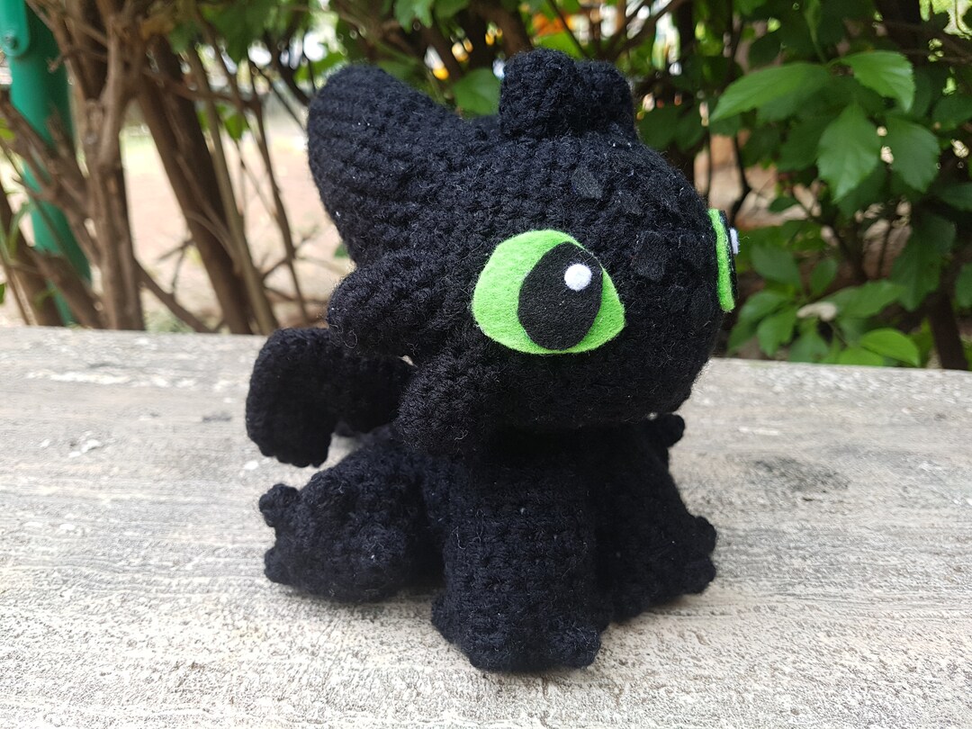 Macrame Toothless Amigurumi Toothless - Etsy