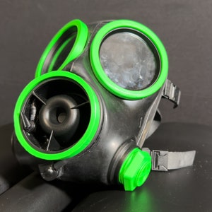 Solid Color 3D Printed Colored Accent Pieces for S10 Gas Masks - Personalize Your Gear