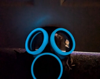 Piezas decorativas impresas en 3D que brillan en la oscuridad para máscaras antigás S10