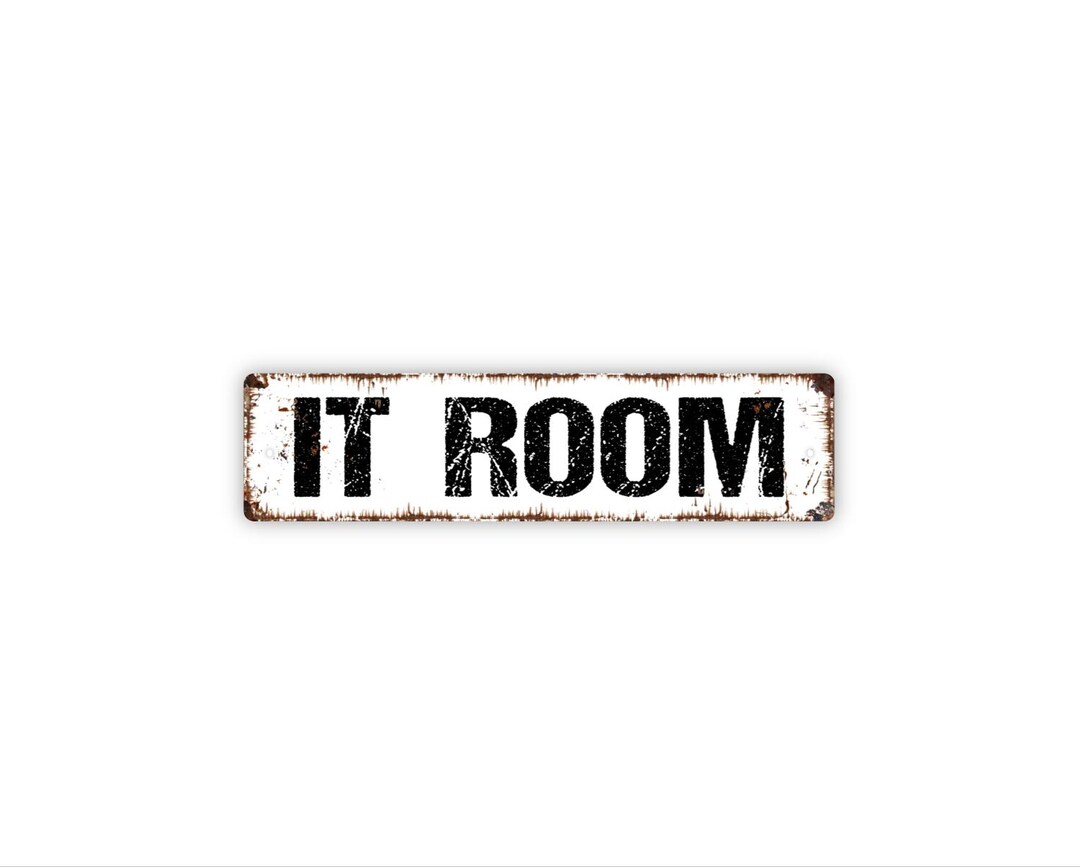 IT Room Sign | Office Door Label | Server Room Sign | Computer Room ...