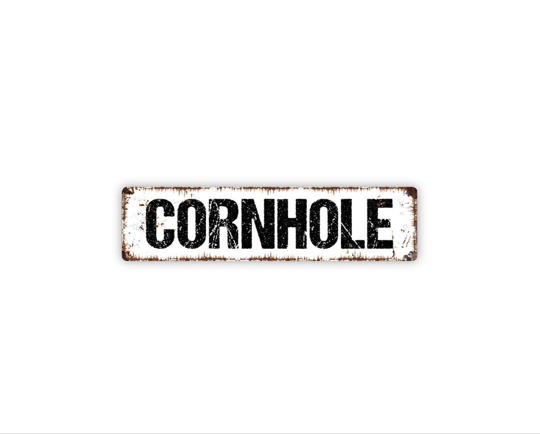 Cornhole Sign | Rustic Game Room Wall Decor | Backyard Party Sign ...