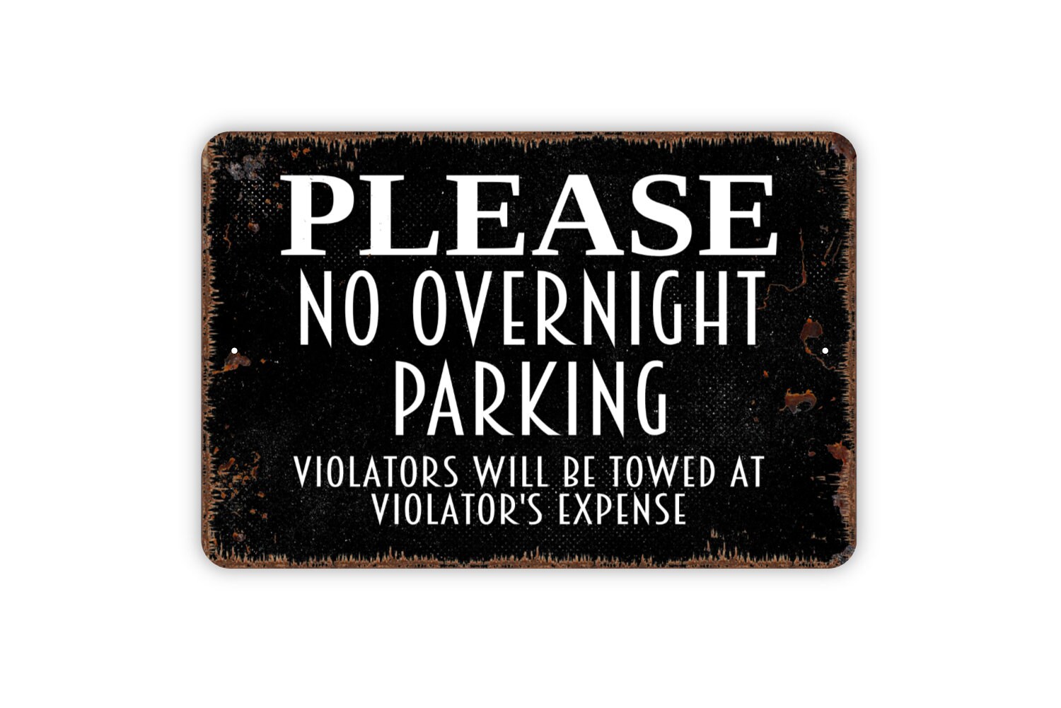 Multi-color Tow Warning Sign 