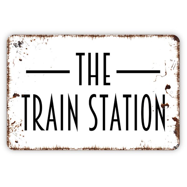 Train Station Sign - Etsy