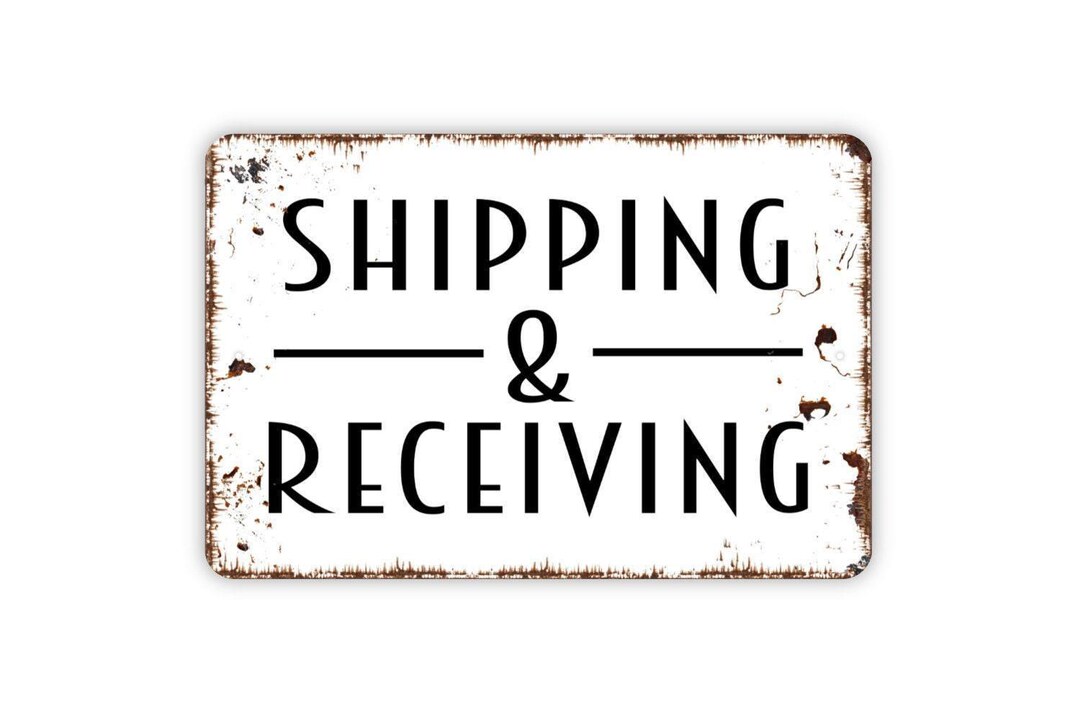Shipping and Receiving Sign - Loading Dock Deliveries Outdoor or Indoor ...
