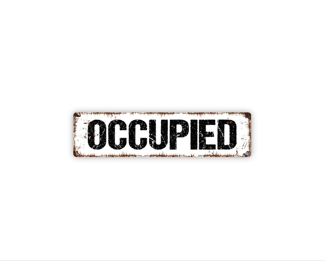 Occupied Sign | Bathroom Door Gift | Restroom Privacy Sign | Office ...