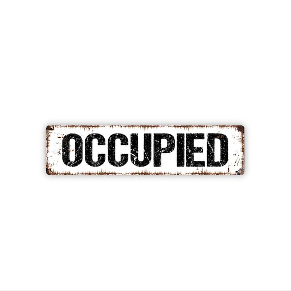 Occipied Sign Occupied Sign - Etsy
