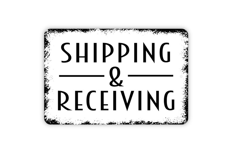 Shipping and Receiving Sign Loading Dock Deliveries Outdoor Etsy