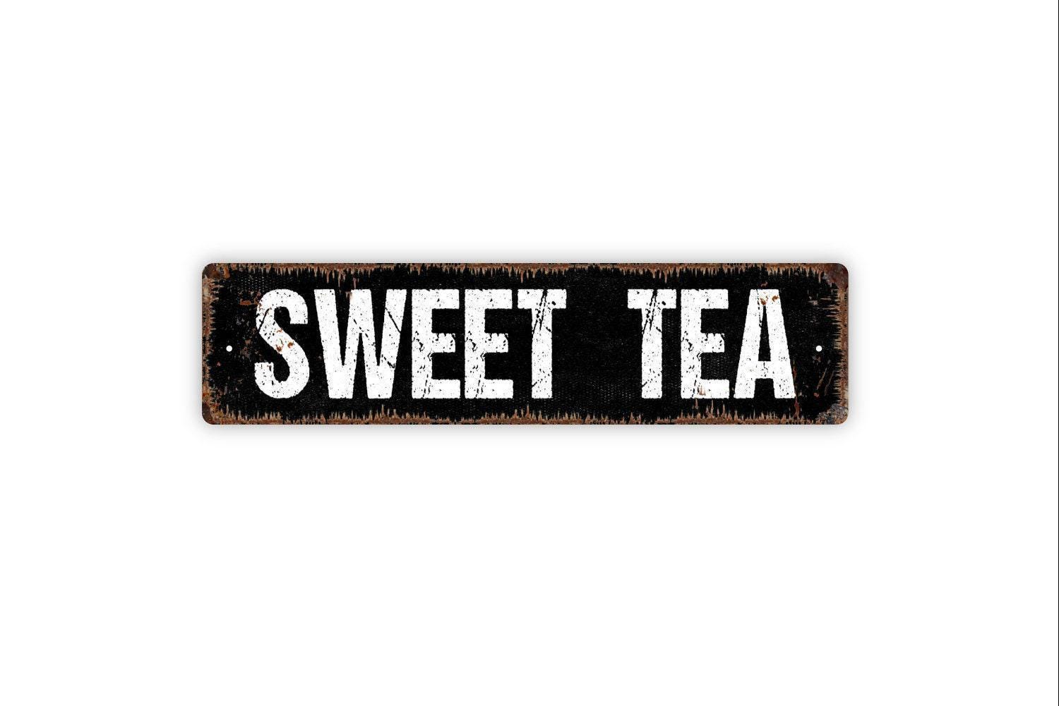 Sweet Tea Sign Kitchen Wall Decor Southern Home Metal or Canvas Art ...