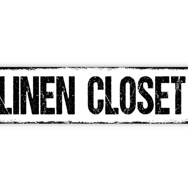Linen Closet Sign Etsy