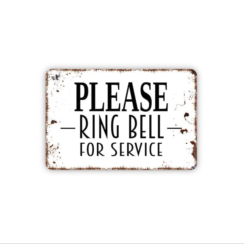 Ring the Bell for Service Sign - Etsy