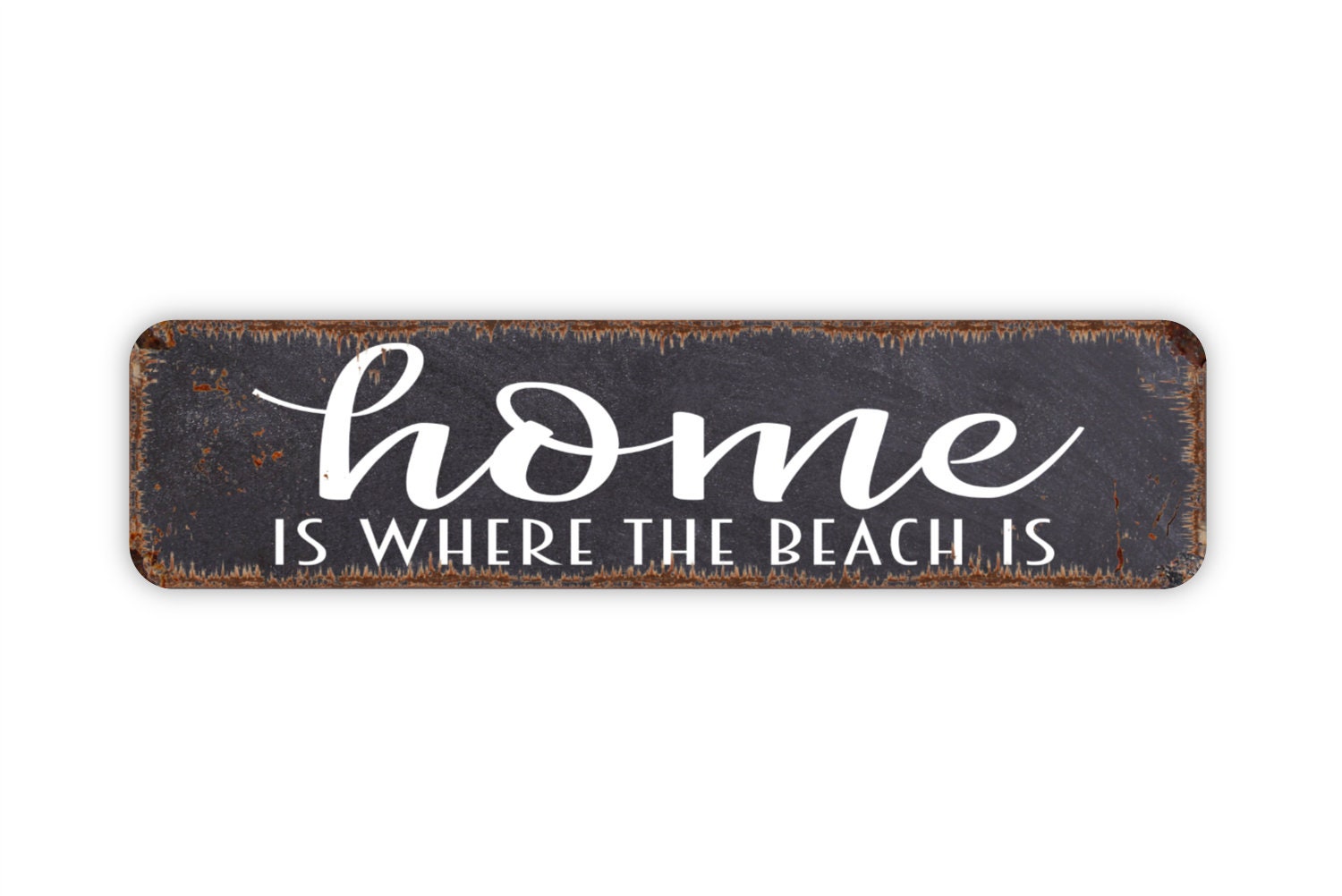 Home is Where the Beach is Funny Ocean House Rustic Custom Etsy