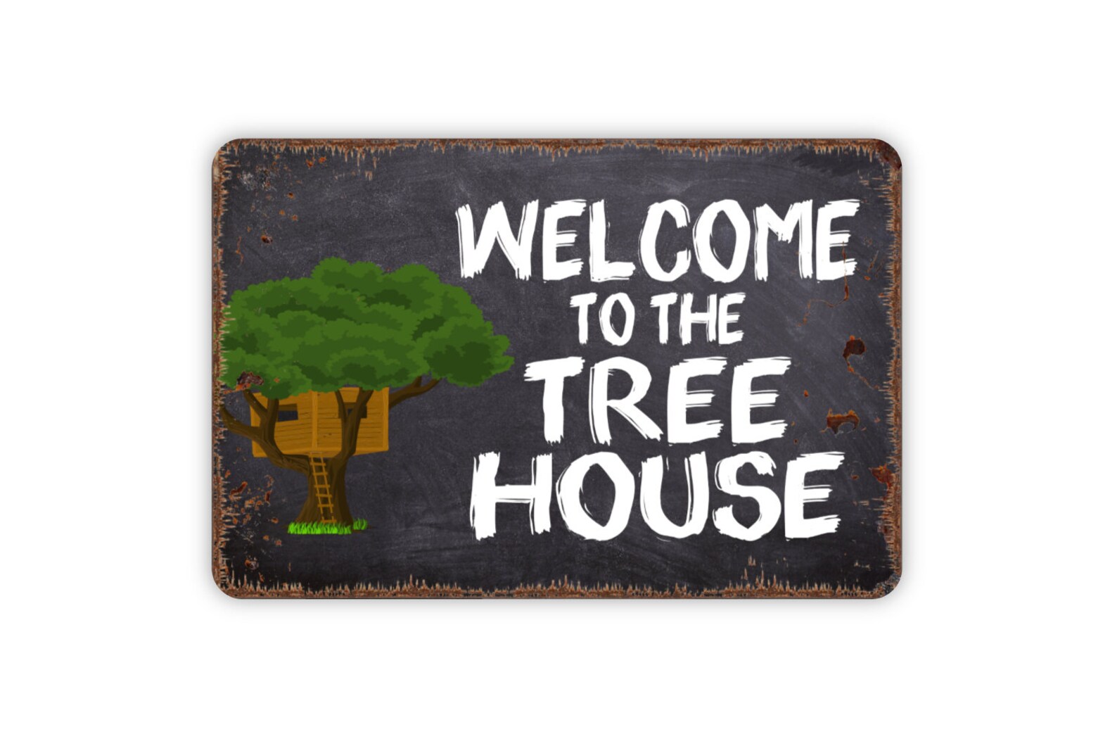 To The Kids Tree House Sign Custom First or Family Etsy