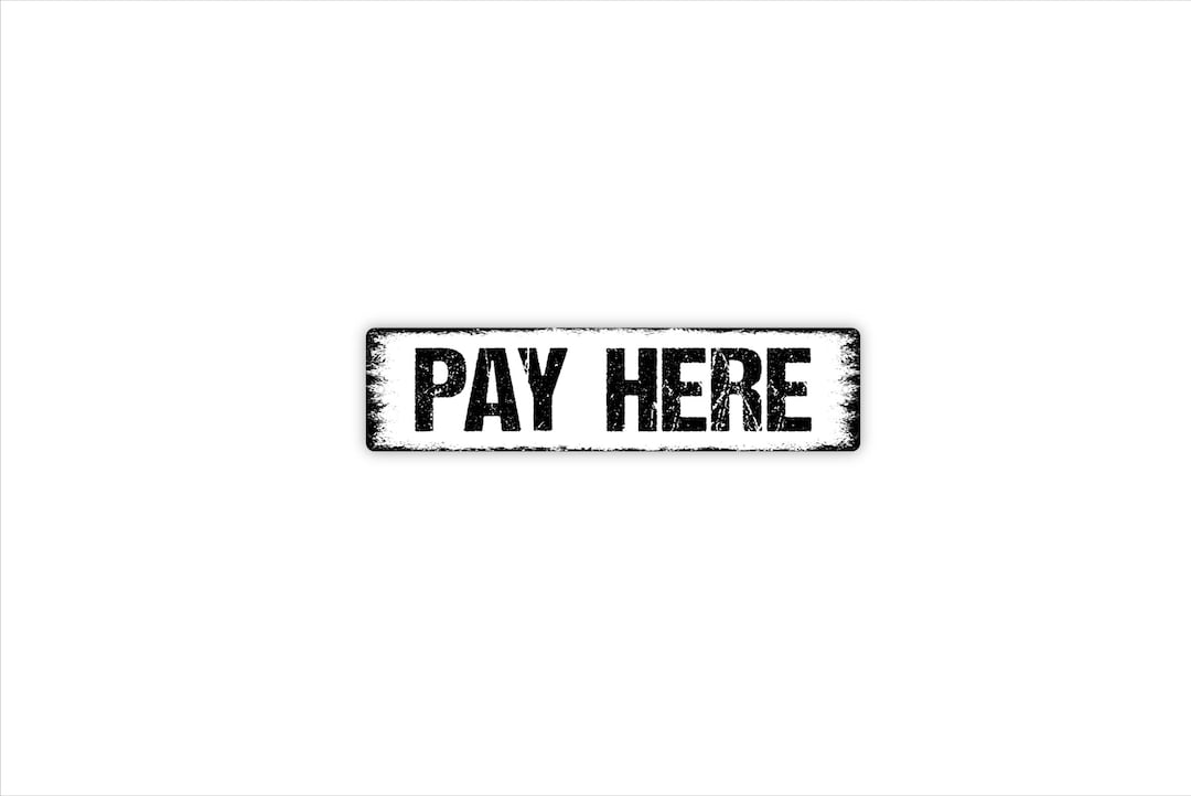 Pay Store Sign Pay Here Sign | Cashier Counter Sign | Rustic Business Decor | Checkout ...