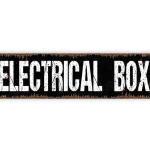 Electrical Box Sign - Electric Panel Room Electricity Danger Warning ...