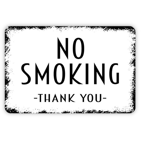 No Smoking Thank You Etsy