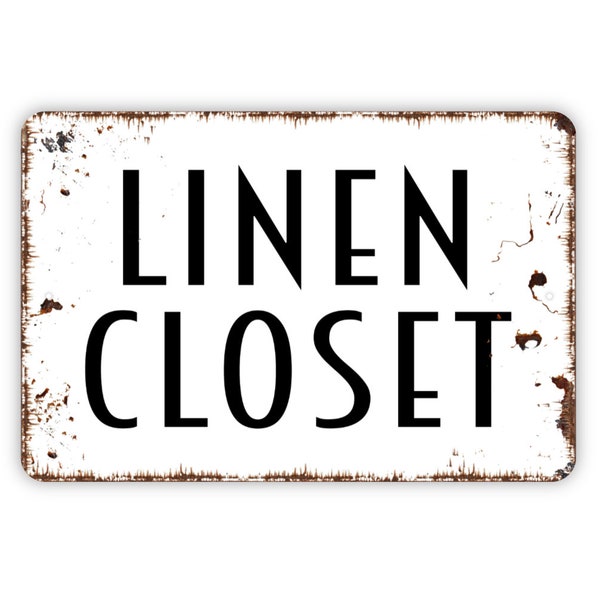 Linen Closet Sign Etsy