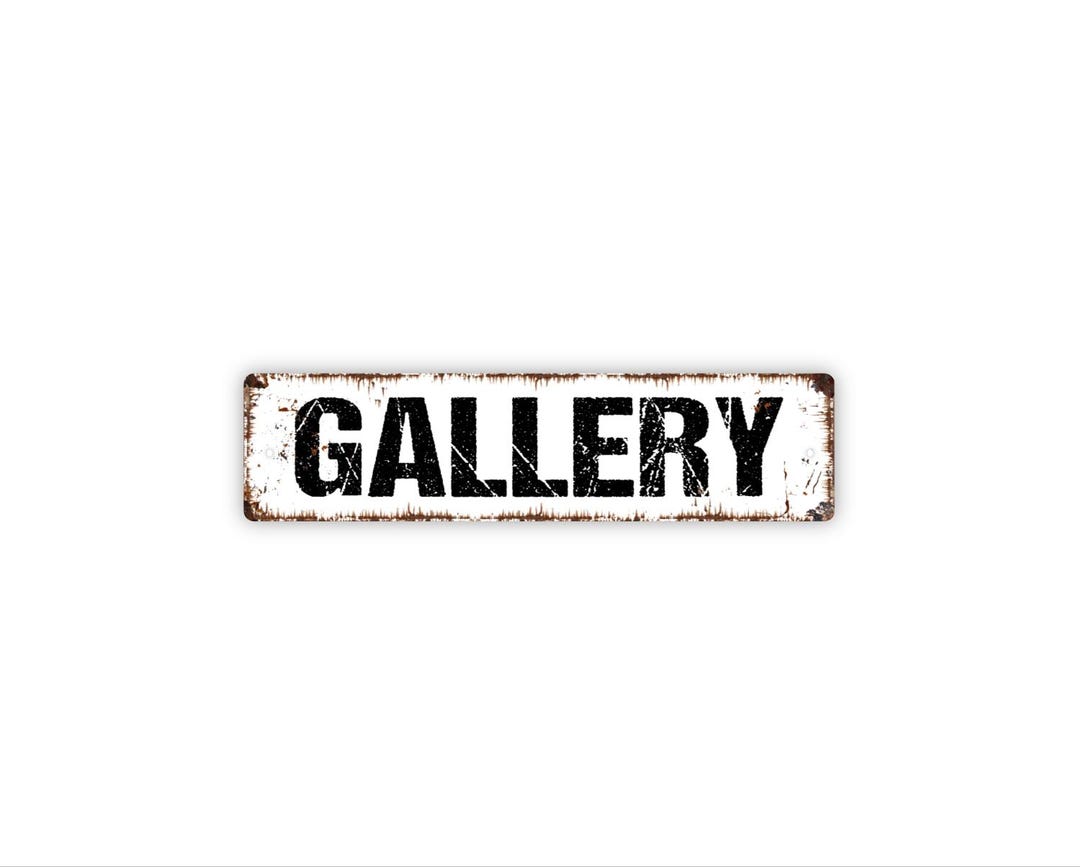 Gallery Sign Metal | Art Studio Sign | Rustic Farmhouse Wall Decor ...