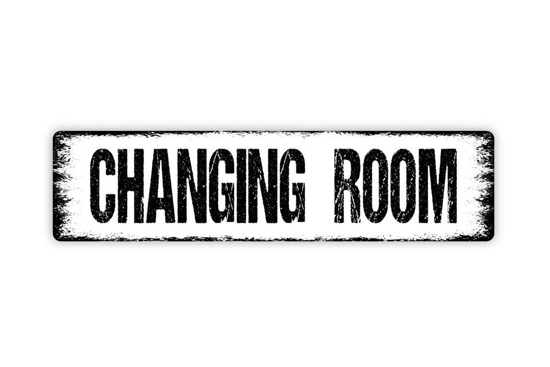 Changing Room Sign Pool House Bath Restroom Locker Room Etsy