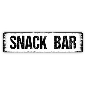 Snack Bar Sign | Kitchen Game Room Gift | Home Movie Night Treat Station Decor | Family Party Snack Area Sign image 5
