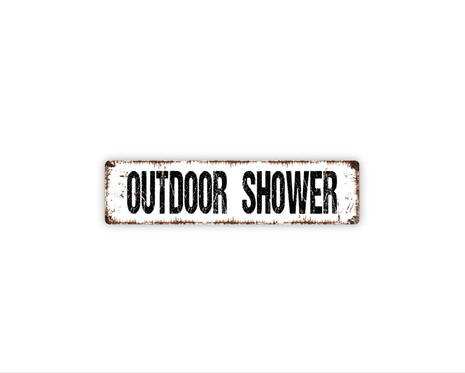 Outdoor Shower Sign | Beach House Pool Shower Decor | Backyard Rinse ...