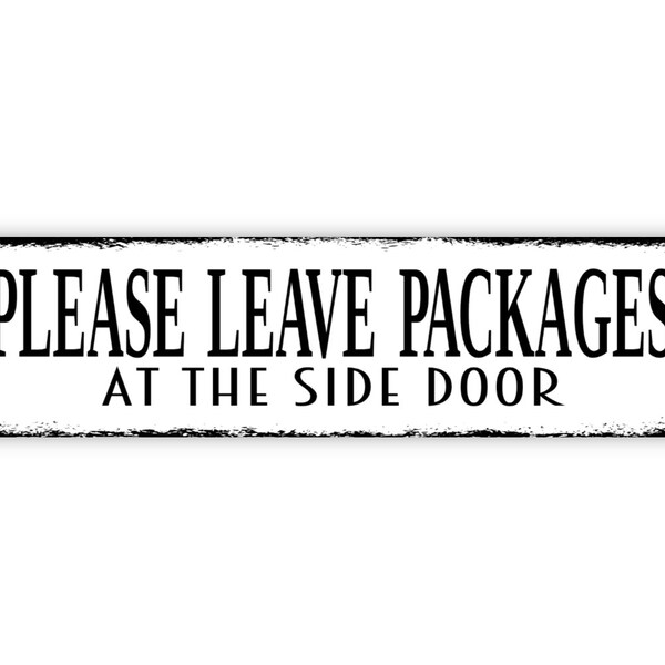 Deliver Packages Front Door Yard Sign Etsy