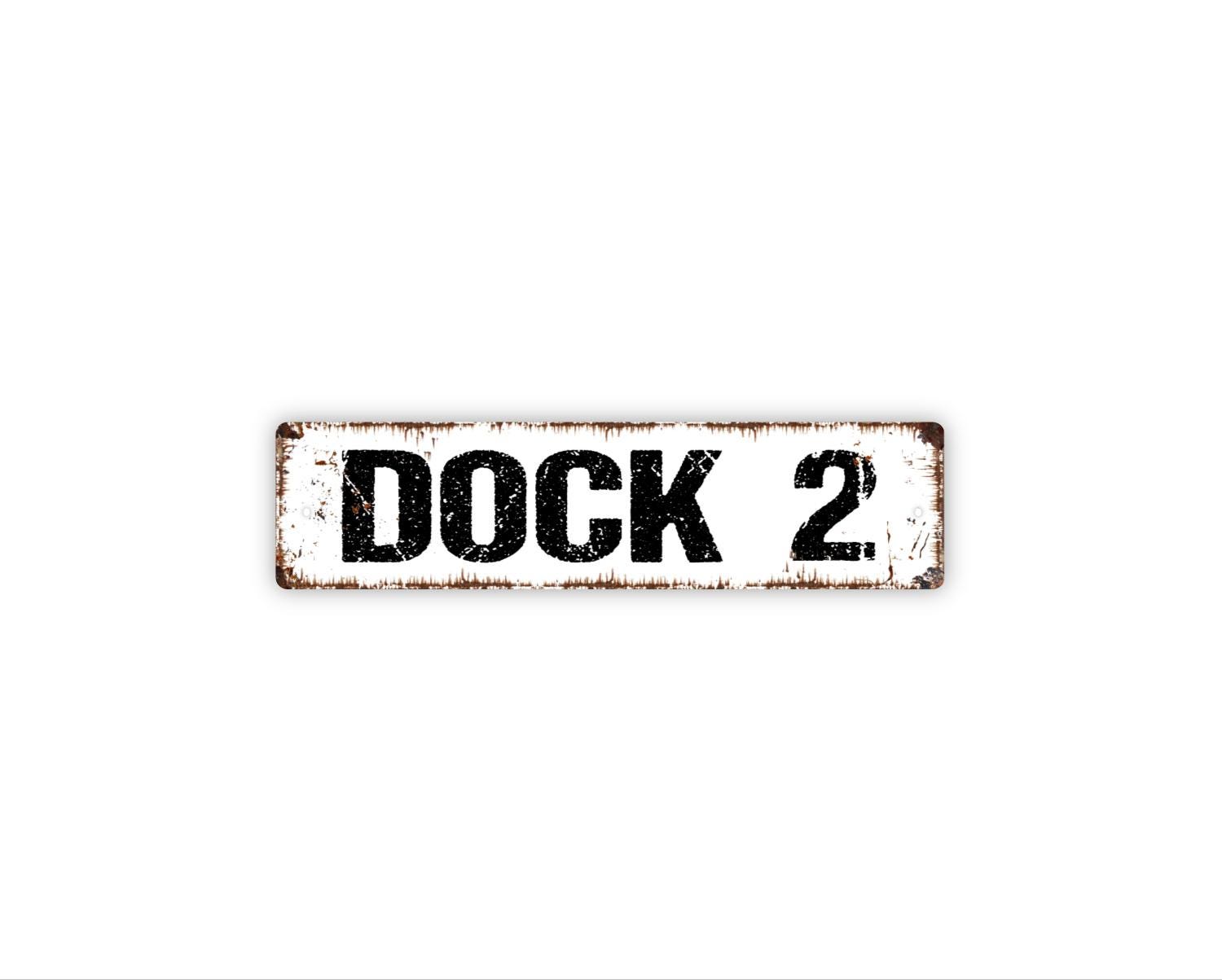 Custom Numbered Dock Sign | Personalized Boat Slip Sign | Lake House ...