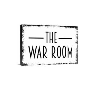 The War Room Sign Office Wall Decor | Strategy Room Sign | Metal Sign or Canvas | Team Meeting Sign | Business Wall Art | Conference