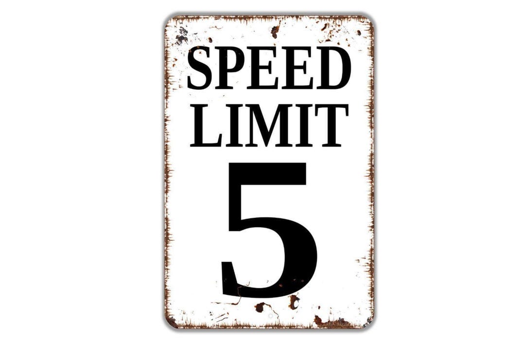 Custom Speed Limit Sign | Personalized Street Sign | Custom Address ...