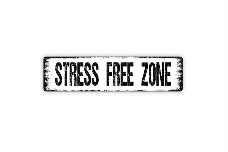Panneau zone sans stress | Art mural détente | Décoration de chambre à coucher bureau à domicile calme et pleine de conscience | Panneau d'espace sans stress image 4