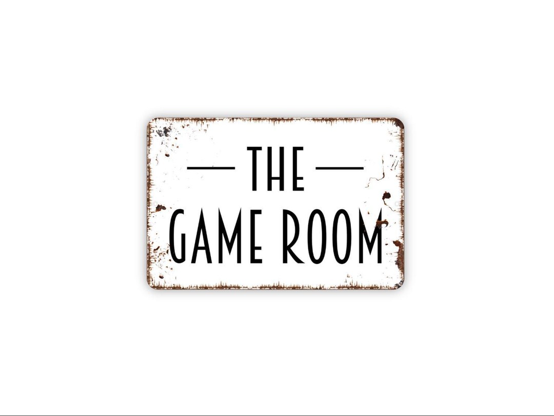 The Game Room Sign or Canvas, Gamer Wall Art, Man Cave Decor, Arcade ...