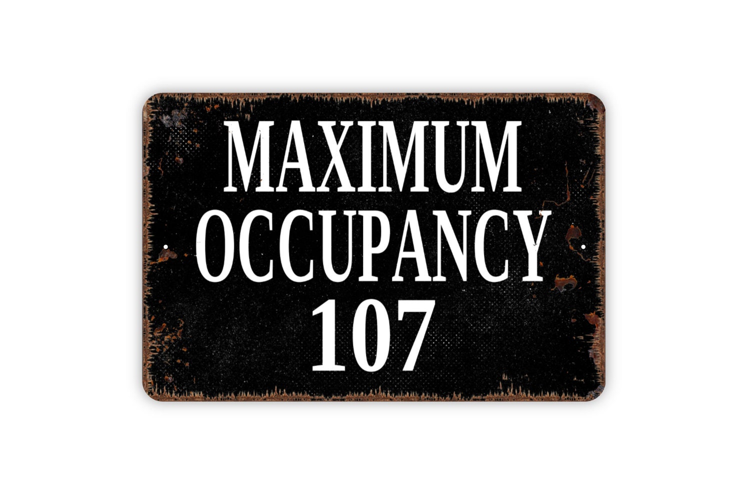 Maximum Occupancy Sign - Personalized Custom Business Metal Wall Art - Etsy for Free Printable Maximum Capacity Sign Template