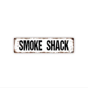 Smoke Shack Sign | BBQ Grill Shed Wall Art | Backyard Smoker Pit Decor | Outdoor Cooking Bar Man Cave Sign imagem 1