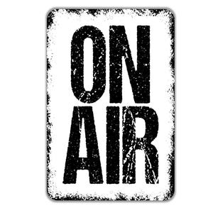 On Air Sign, Recording Studio Metal Sign, Farmhouse Wall Decor Modern Wall Metal Sign