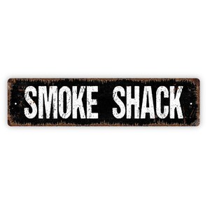 Smoke Shack Sign | BBQ Grill Shed Wall Art | Backyard Smoker Pit Decor | Outdoor Cooking Bar Man Cave Sign imagem 4