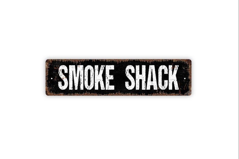 Smoke Shack Sign | BBQ Grill Shed Wall Art | Backyard Smoker Pit Decor | Outdoor Cooking Bar Man Cave Sign imagem 4