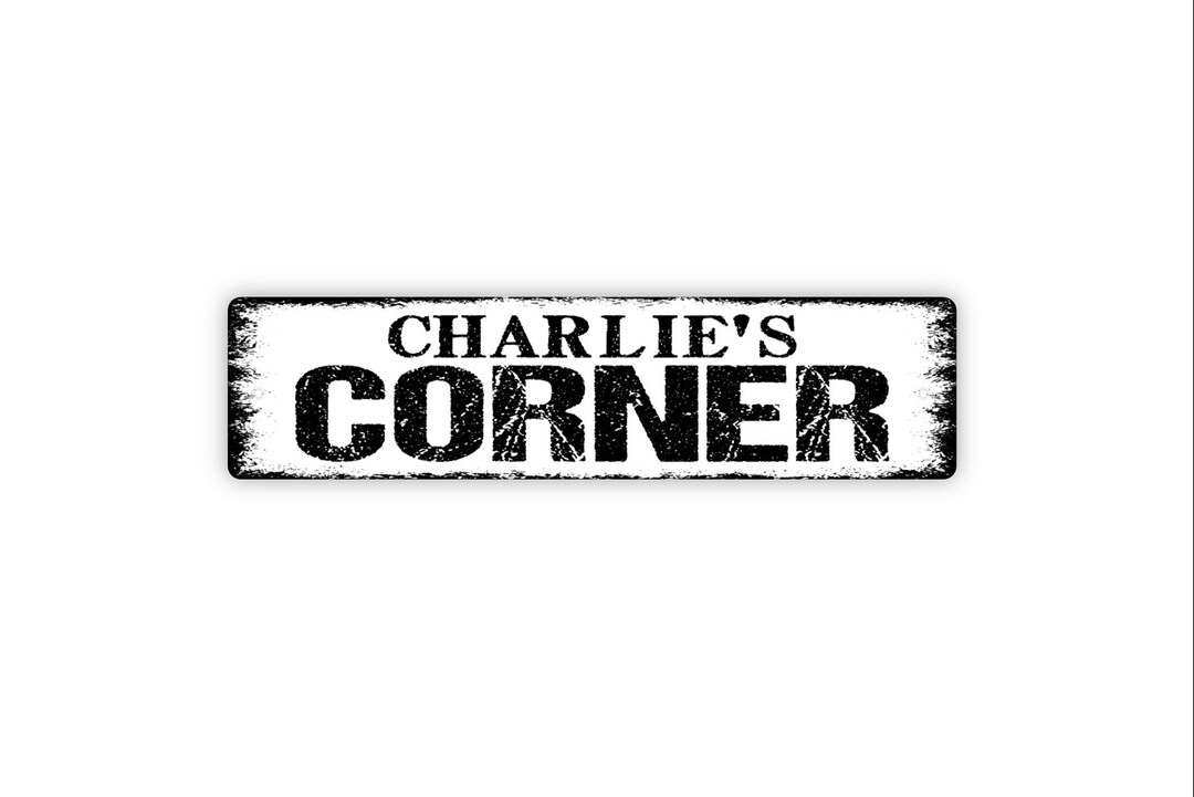 Personalized Corner Sign Custom Metal Sign Rustic Street Etsy