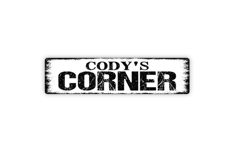 Personalized Corner Sign - Custom Street Name Wall Decor - Home Bar ...