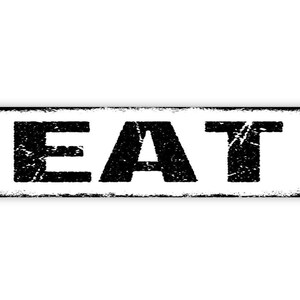 Eat Sign | Farmhouse Kitchen Wall Decor | Metal Sign | Rustic Dining Room Art | Modern Home Sign | Breakfast Nook Accent image 5