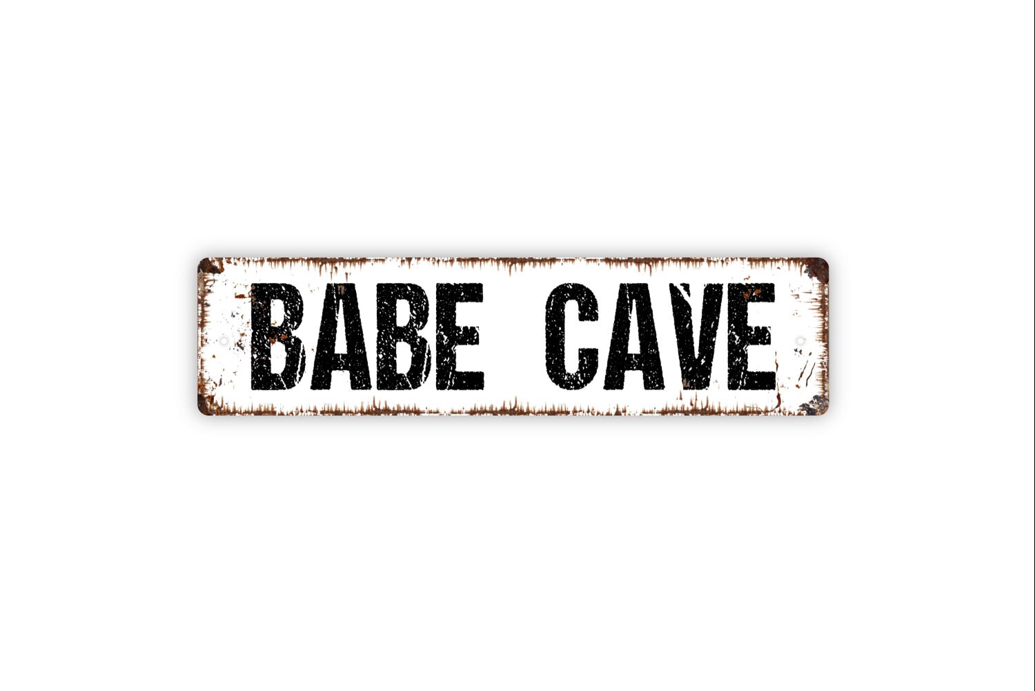 Babe Cave - Black Door Sign Babe Cave - Black Door Sign