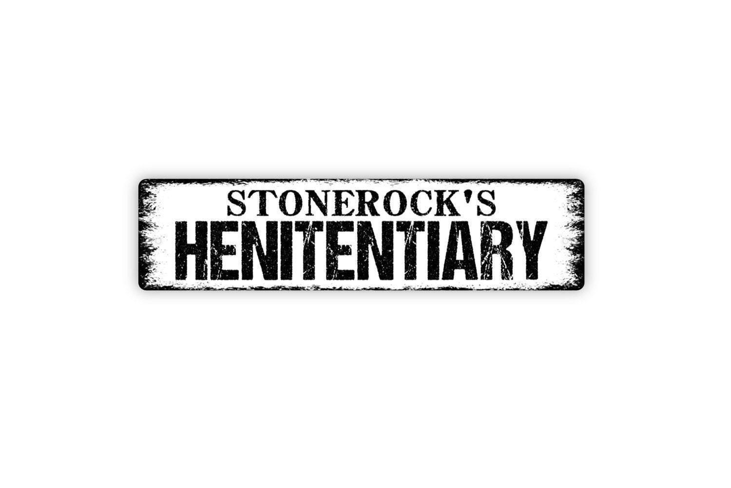 Personalized Henitentiary Sign | Custom Chicken Coop Wall Art | Funny ...