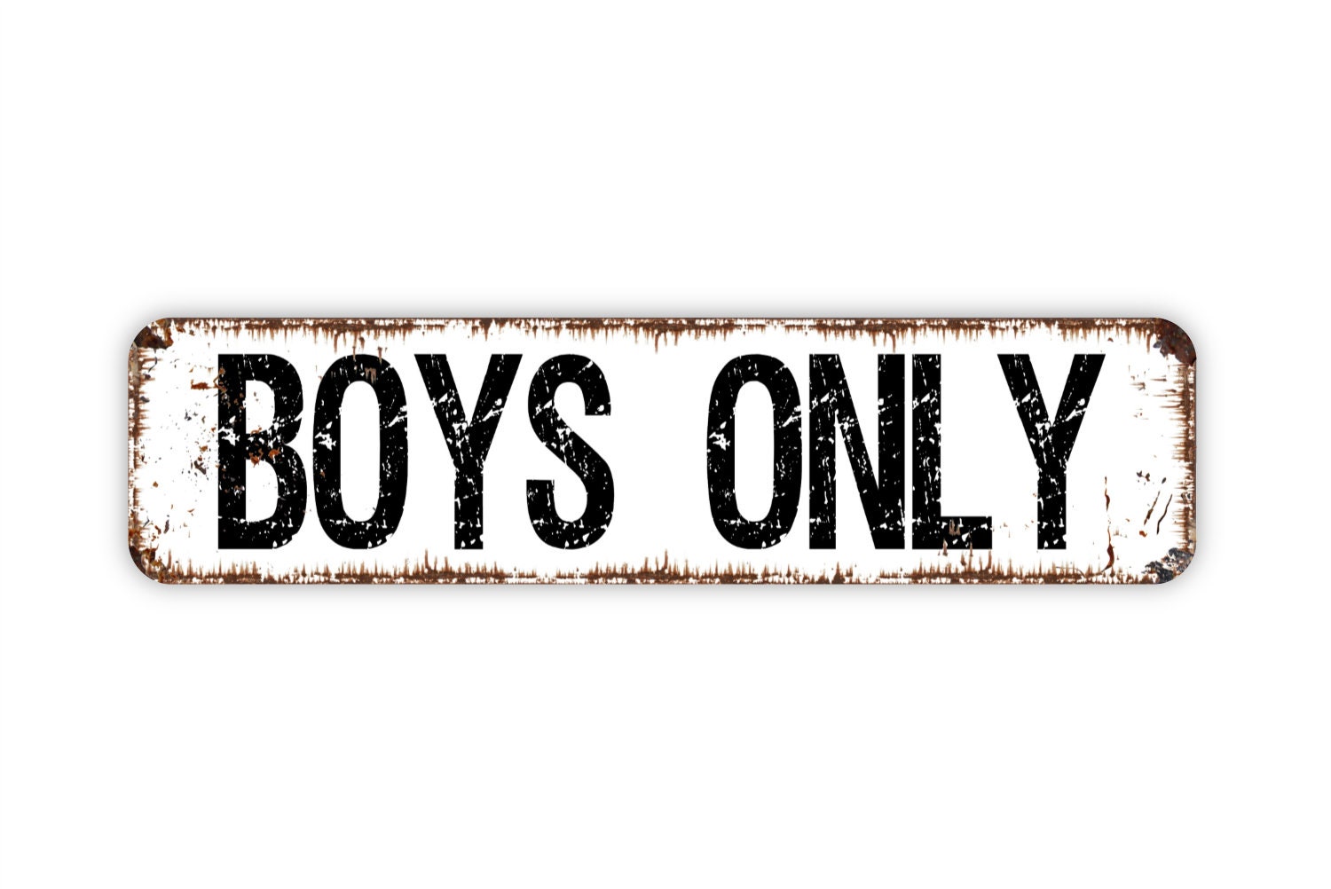 Boys Only Metal Sign Clubhouse Rustic Custom Metal Sign | Etsy