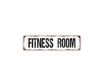 Fitness Room Sign, Home Gym Gift, Workout Room Décor, Exercise Studio Sign, Motivational Wall Quote, Modern Fitness Style