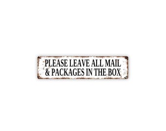 New Please Deliver All Packages To Rear Door Aluminum Sign Metal Busin – Appealing Signs