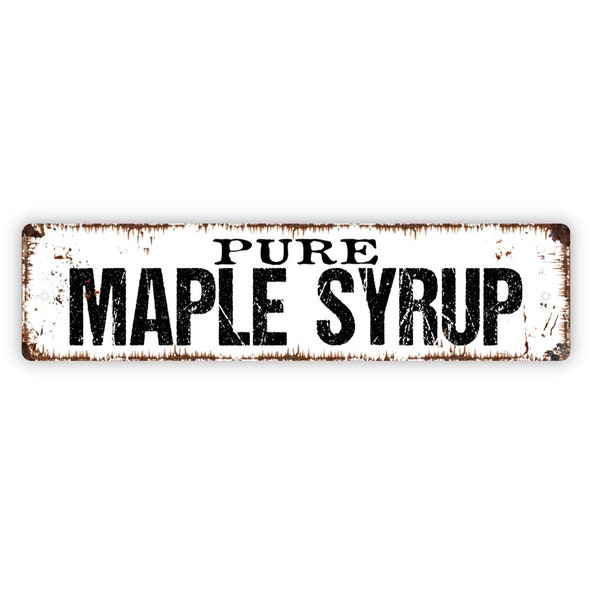 Maple Syrup Sign Etsy