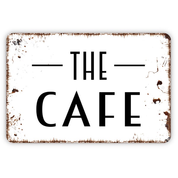 The Cafe Sign - Metal Wall Art