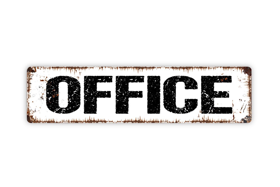 Office Metal Sign Custom Rustic Street Sign or Door Name Etsy