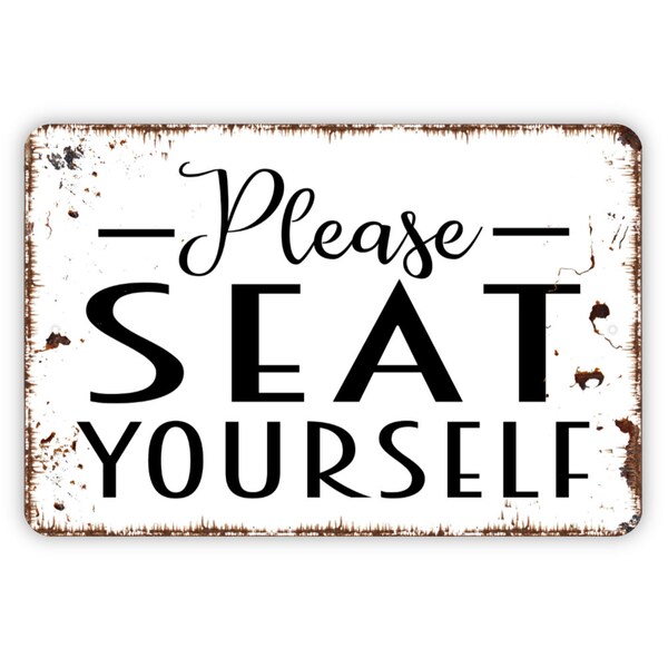 Please Seat Yourself Etsy